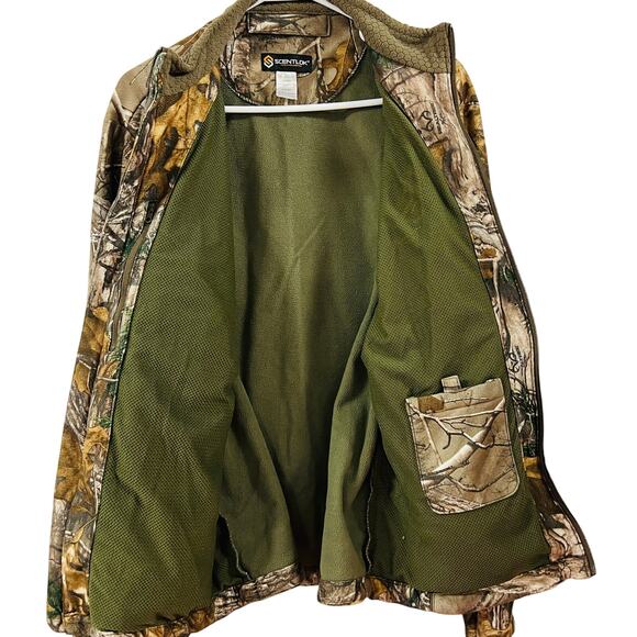 Scent Lok Realtree Camo Jacket Full Zip Large Proven Deadly Embroidered - Picture 3 of 7